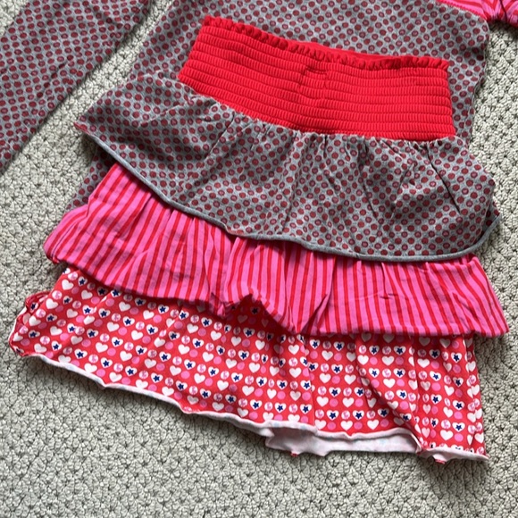Beautiful matching skirt and top. Girls size 9/10. Dutch brand Little Bampidano - Picture 5 of 8